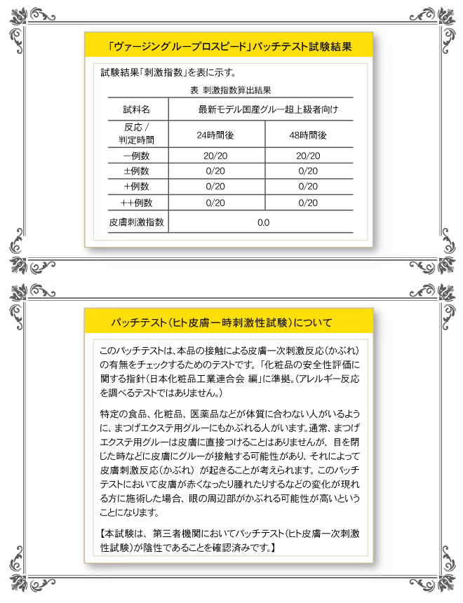 パッチテスト結果